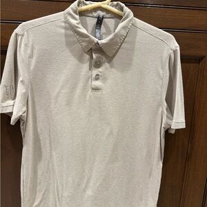 Men's Beige Polo Shirt